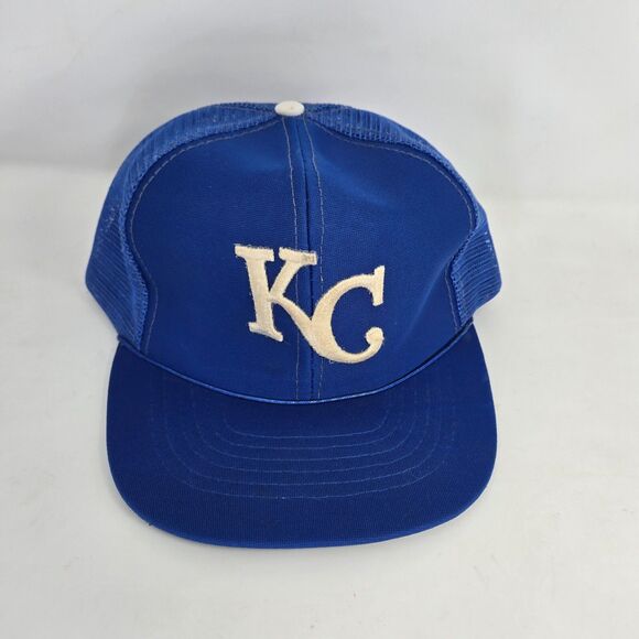 Kansas City Royals Trucker‎ Cap Mesh 1980s Retro Snapback Universal Industries - Picture 1 of 13